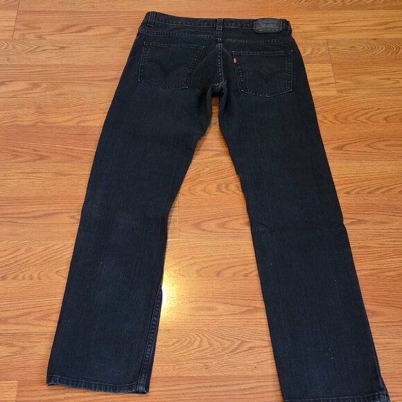 Levis 511 Boys Jeans Sz 16 Reg Black Night Skinny Fit Back to School 28x28 - Picture 12 of 15